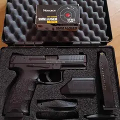 New HK VP9 9mm w/ Tritium Night Sights, Case & Ammo - photo 3