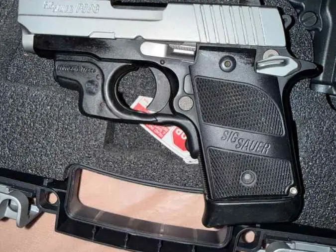 SIG Sauer P938 Two-Tone 9mm w/ Crimson Trace Laser - photo 3