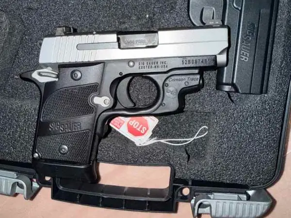 SIG Sauer P938 Two-Tone 9mm w/ Crimson Trace Laser